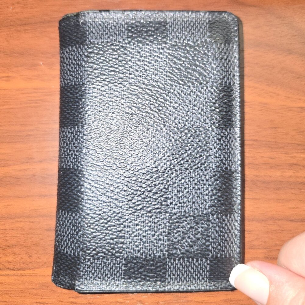 Louis Vuitton Damier Graphite Leather Pocket Organizer Card Holder